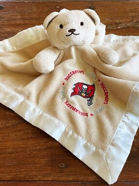 Baby Fanatic Cream Teddy Bear Cuddle Blanket Baby Buccaneers Soft Humorous